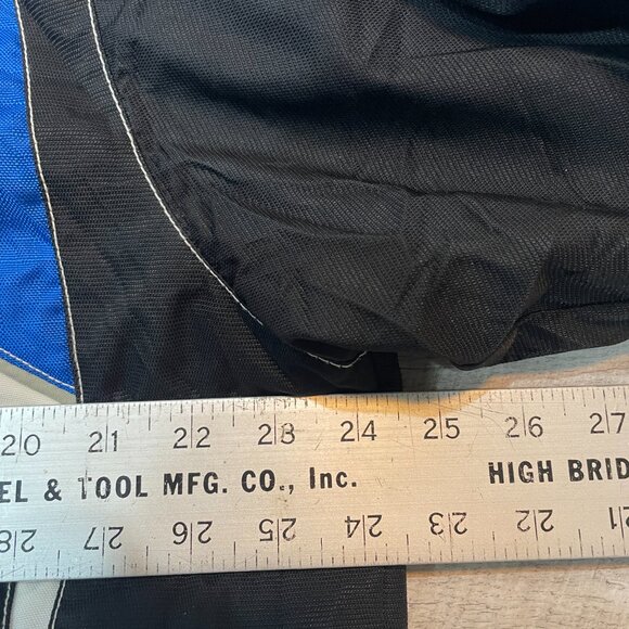 VTG Pure Polaris men's snowmobile jacket in black and blue nylon Mens M - Picture 5 of 9